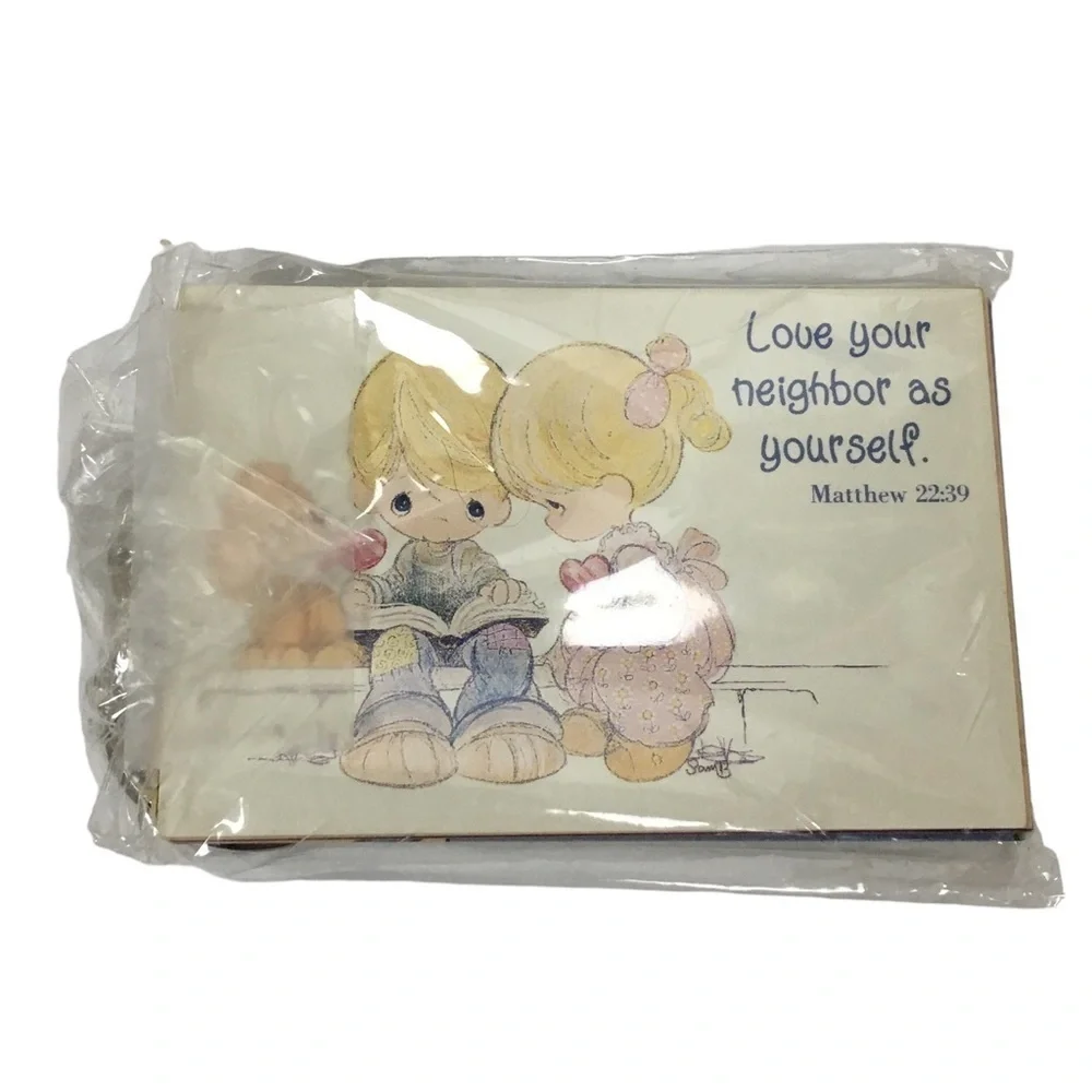 VINTAGE 90s Pass It On Gift Keychain Precious Moments Gift Friends Religious NWT
